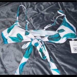 tie front cupshe bathing suit